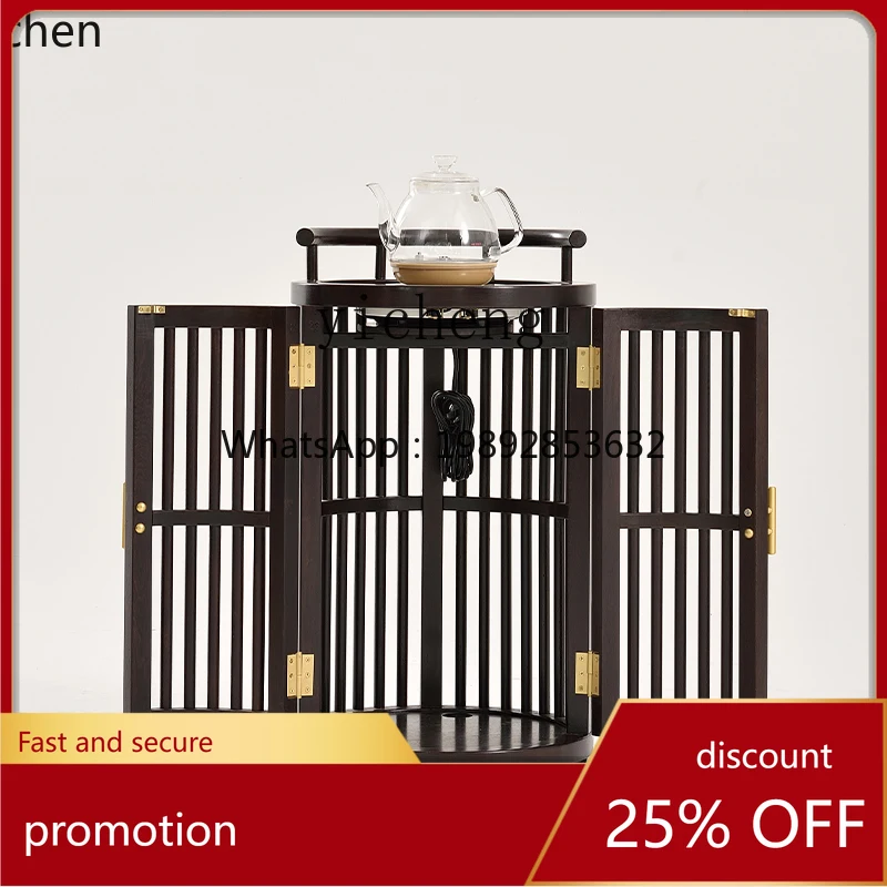 ZML Door Frame National Standard Rosewood Furniture Tea Weagon Movable New Chinese Household Small Tea Table
