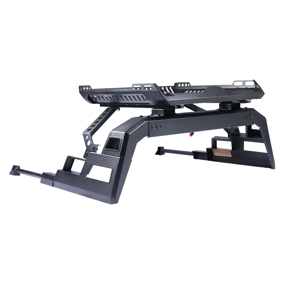 

Truck Bed Rack Steel High Roll Bar Cage Luggage Basket Carrier Custom For Pickup Trucks