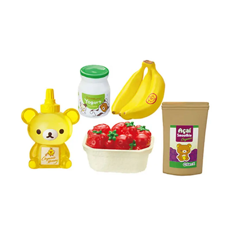 REMENT Rilakkuma boîte aveugle Miniature alimentaire dépanneur réfrigérateur Micro nourriture paresseux ours en boîte jouet figurine à collectionner