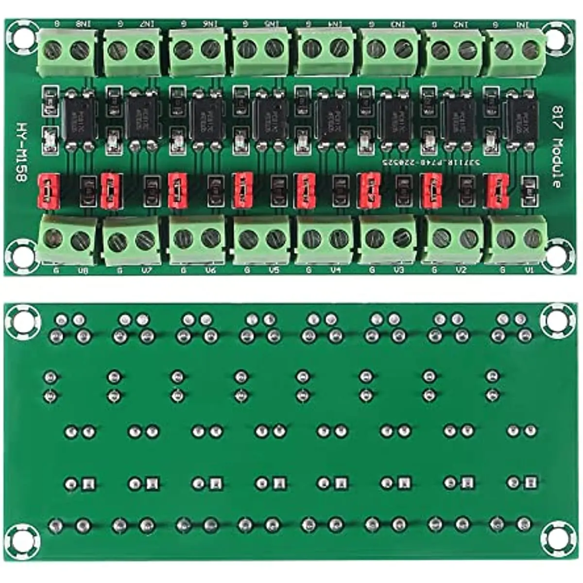 8CH Optocoupler PC817 8 Channel Isolation Board Voltage Converter Adapter Module 3.6-30V Driver Photoelectric Isolated Module