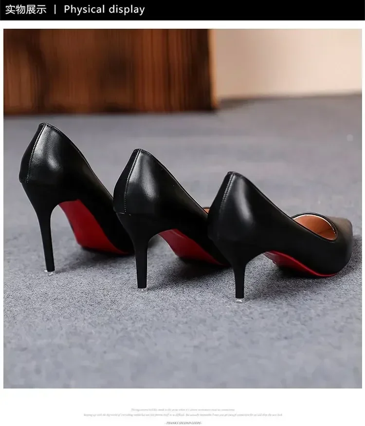 Sexy Spitze Lackleder High Heels Elegante Damen-Stilettos für Partys Klassische Schwarze Pumps für Beruf und Freizeit – Detail 19