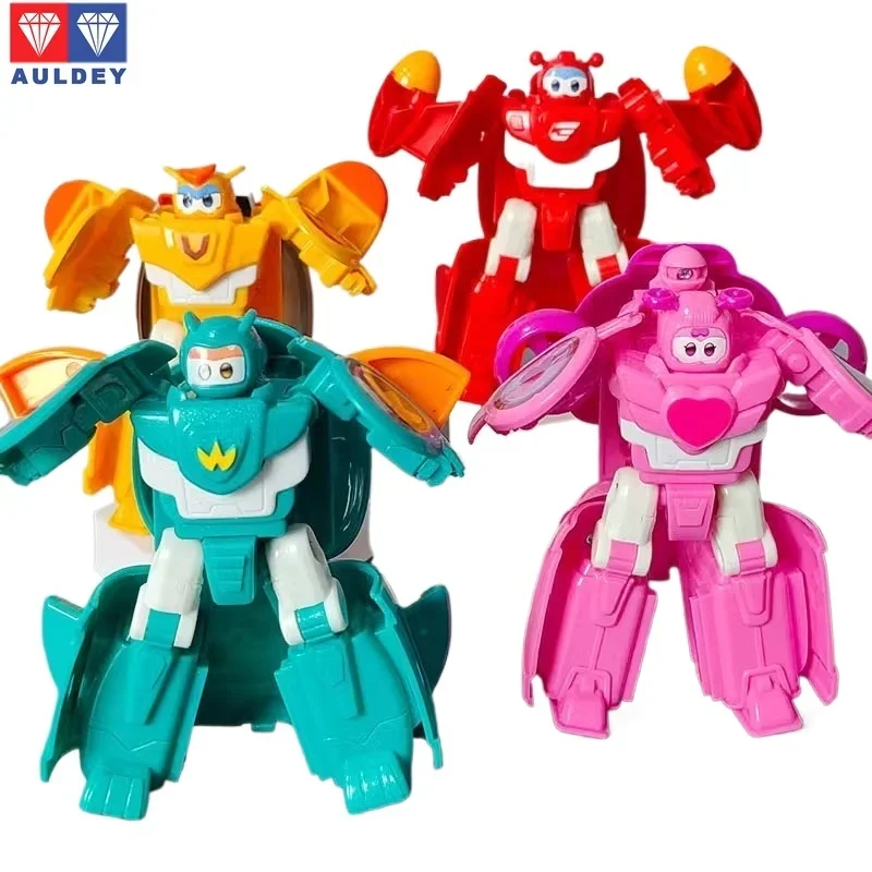 Auf Lager AULDEY ‌   Echter Super Flying Hero Le Di Le Bao Jin Boy Super Pet Transformation Mecha kann Modell spielen Weihnachtsgeschenk