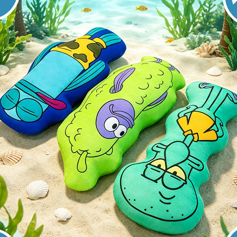 50cm SpongeBob SquarePants Pillow Plush Toys Squidward Tentacles Huge Cute Doll Ugly Fish Residents Bikini Bottom Kid Xmas Gift