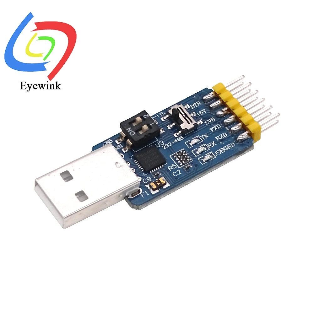 CP2102 6-in-1 USB To TTL/RS232/RS485 Multifunctional Serial Converter Module with 3.3V/5V Level Module