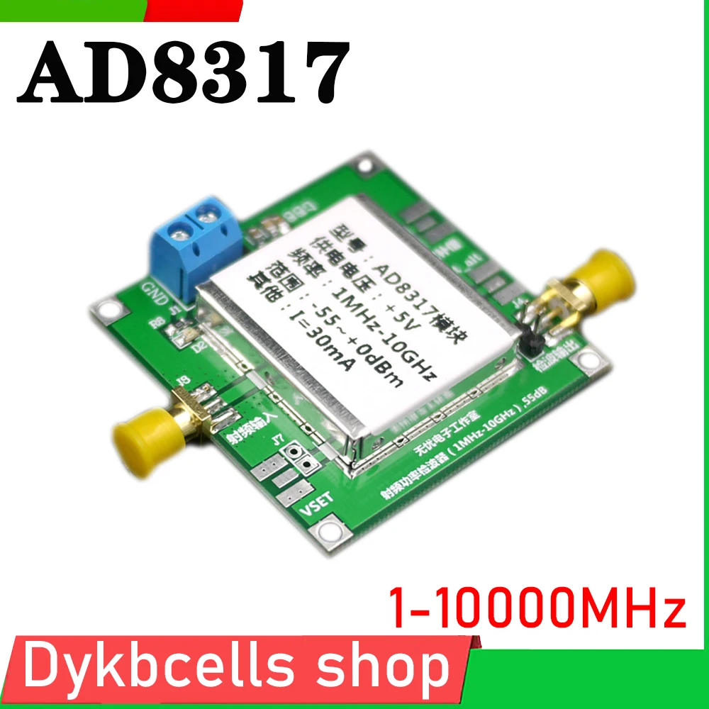 

AD8317 1-10000MHz RF Power Meter Logarithmic RF measuring Amplifier Module power Detector Controller