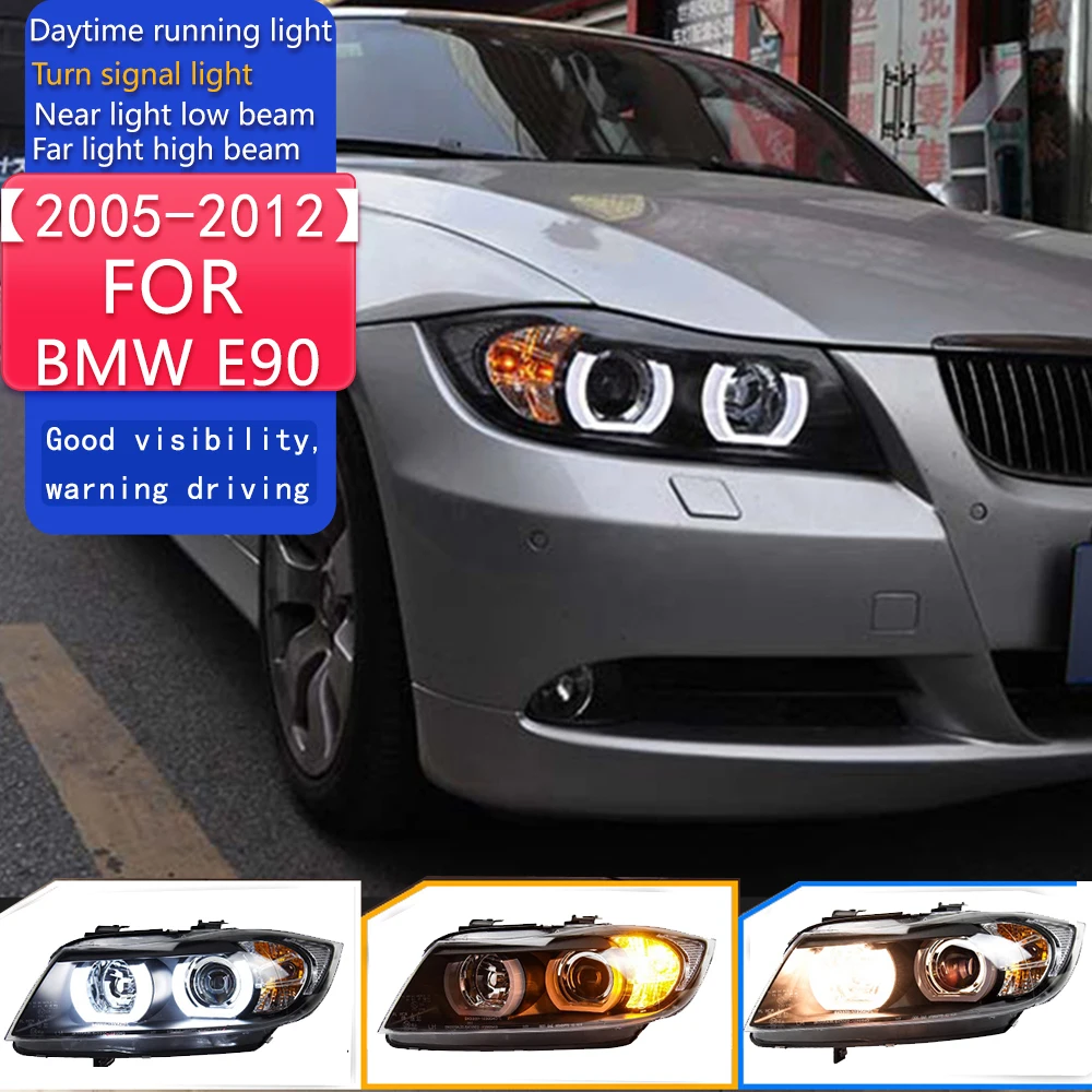 

Стайлинг автомобиля для фар BMW E90 2005-2012 320i 318i 323i 325i Фара DRL Фара Angel Eye Bi Xenon Beam Аксессуары