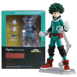 15CM My Hero figma #323 Academia Izuku Midoriya Deku Action Anime Figure Replaceable Face PVC Collecion Shoto Model Toy