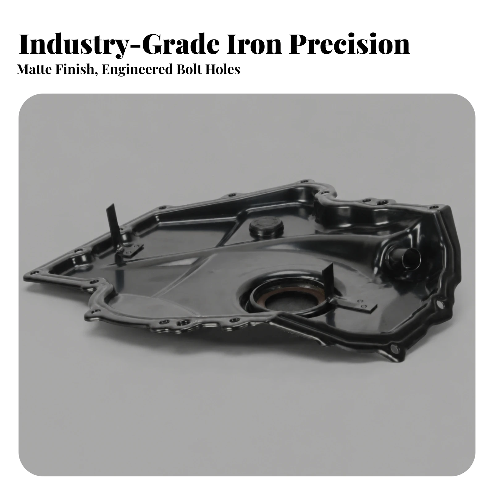 Engine Oil Seal Cover Compatible Oil Seal Cover with Bolt Holes Shielding Sturdy for Mechanics, Vehicle Maintenance
