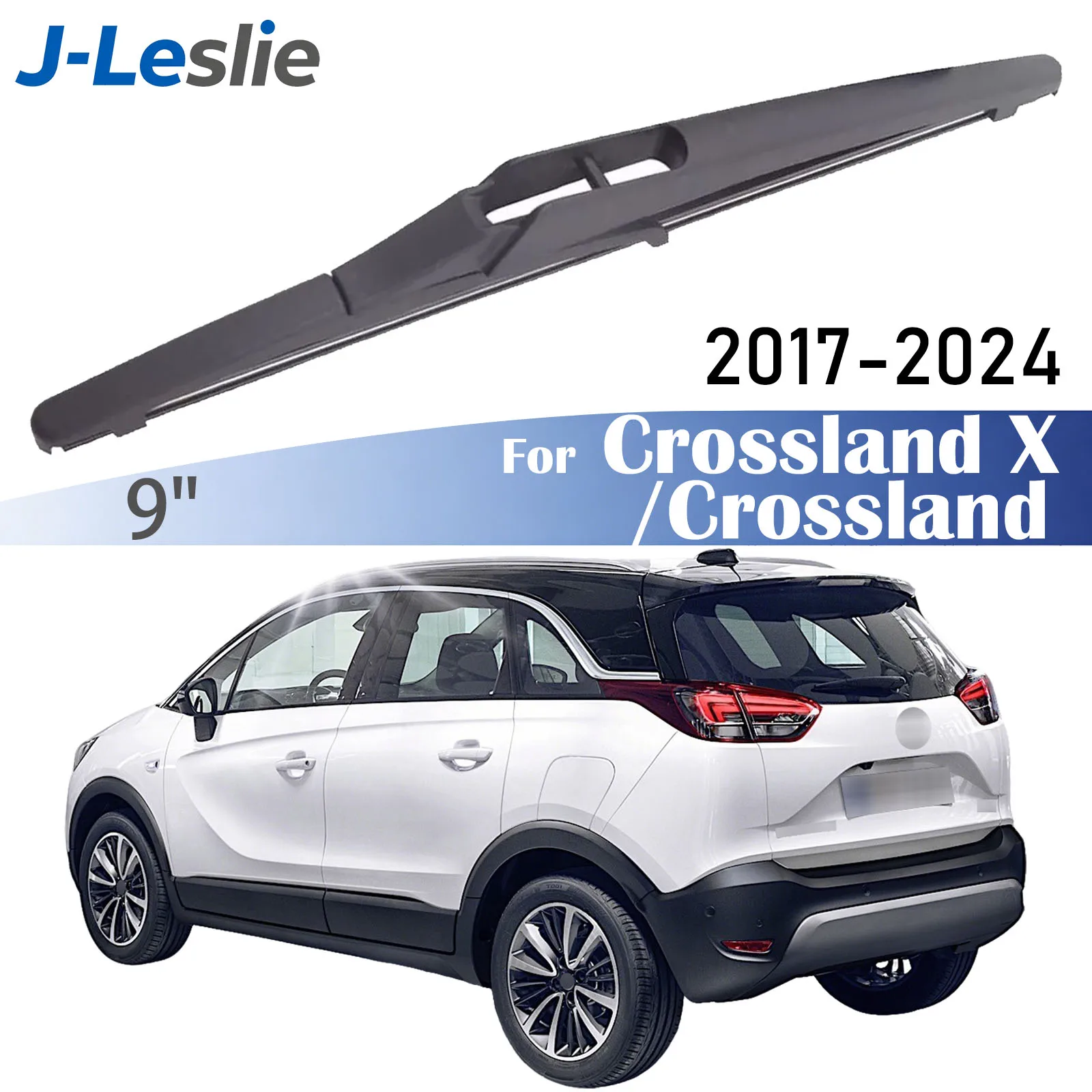 9-Zoll-Heckwischerblatt für Vauxhall Opel Crossland X 2017-2024 Windschutzscheibenwischer Fensterreiniger Regenbürsten Zubehör scheibenwischer Hinten Heckwischerarm