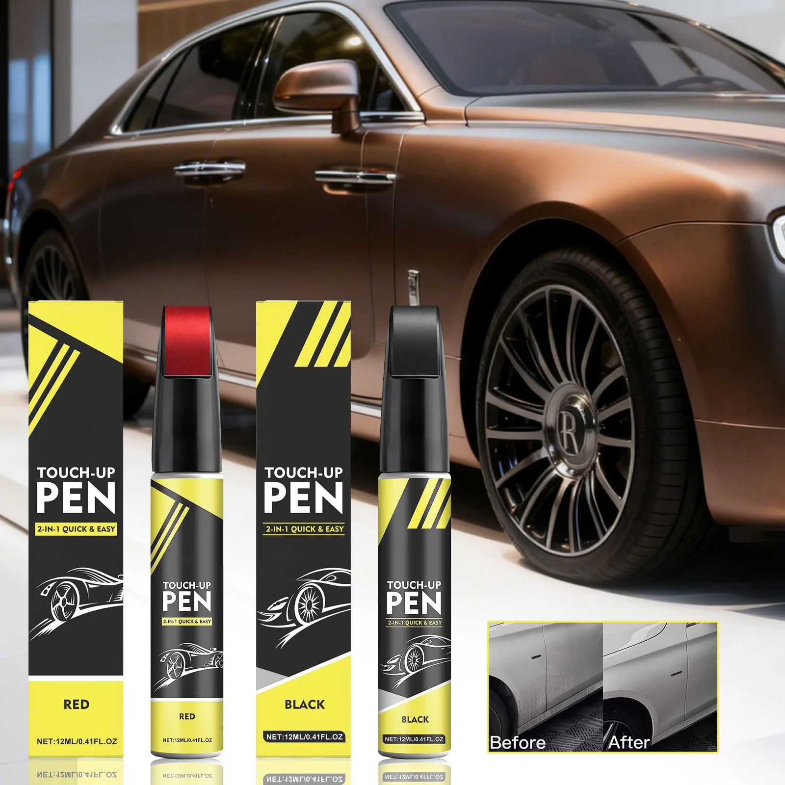 

Автомобильная кисть для ремонта царапин, жемчужно-черная, для ремонта автомобильной краски, маркер для краски, красные аксессуары для автомобилей, новый