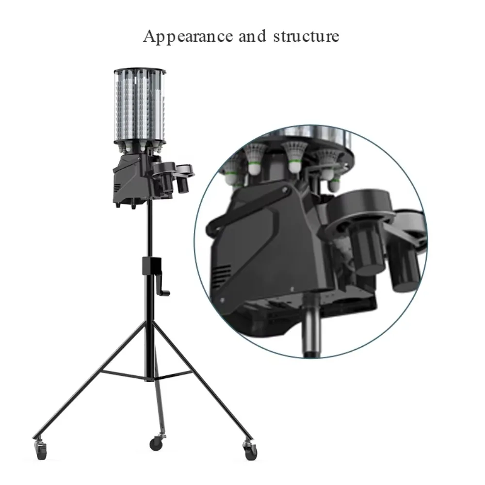 Picture 4: High Quality Shuttlecock Launcher Machine Control Speed Angel Outdoor & Indoor Feather Badminton Machine for Player