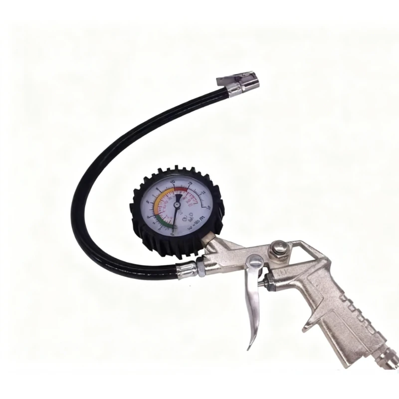 Suitable for Tire Dismantling Machine Shock-absorbing Tire Pressure Gauge, Inflation Gun Tire Pressure Gun Inflation Tube