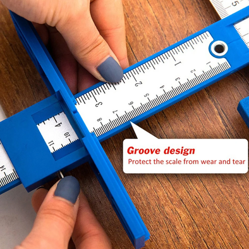 Cabinet Hardware Jig Tool - Wood Drilling Dowelling Guide for Installation of Handles Knobs on Doors and Drawer,Black