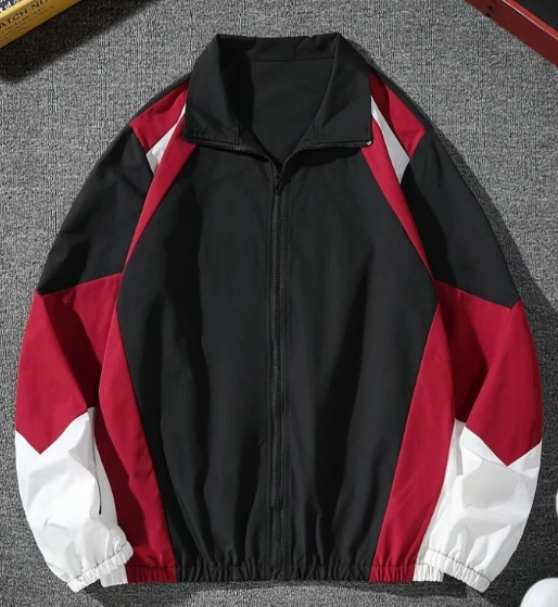 Men's color-blocked jacket, lightweight, casual, travel, windproof and wear-resistant, high-quality fabric, boyfriend gift