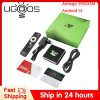 Original Ugoos X5M Pro Smart TV Box Android 14 Amlogic S905x5m 4GB 32GB WiFi BT5.4 1000M HDR CEC RTC Set Top Box Media Player