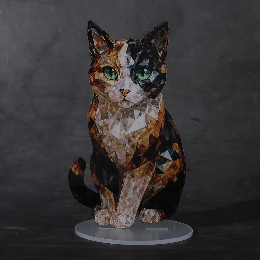 Colección  estatuillas  animales  cristal hechas a mano, estatua  animales  cristal durara para perros y gatos, escu