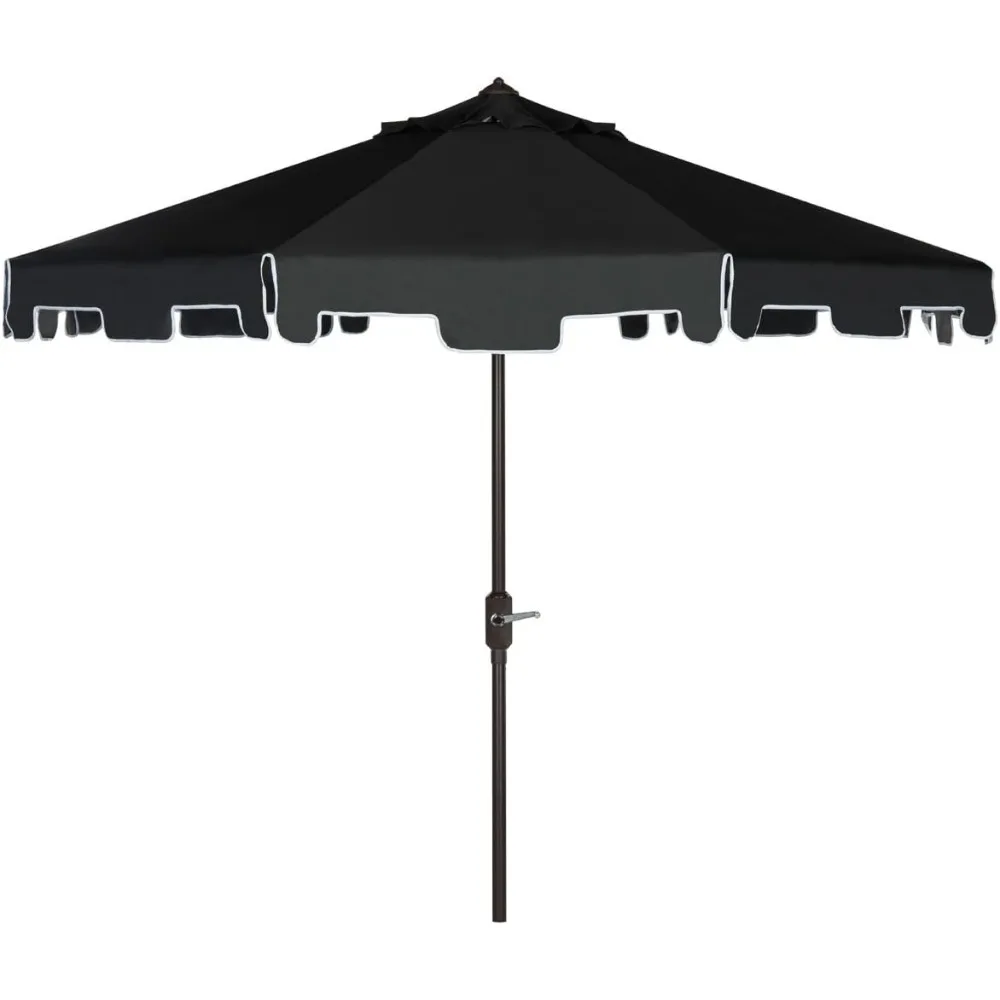 

Safavieh Outdoor Collection Zimmerman Crank Market Umbrella with Flap
