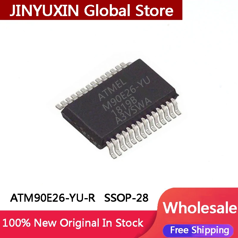 2-20Pcs New ATM90E26-YU-R ATM90E26-YU ATM90E26 YU R SMD SSOP-28 IC Chip In Stock Wholesale