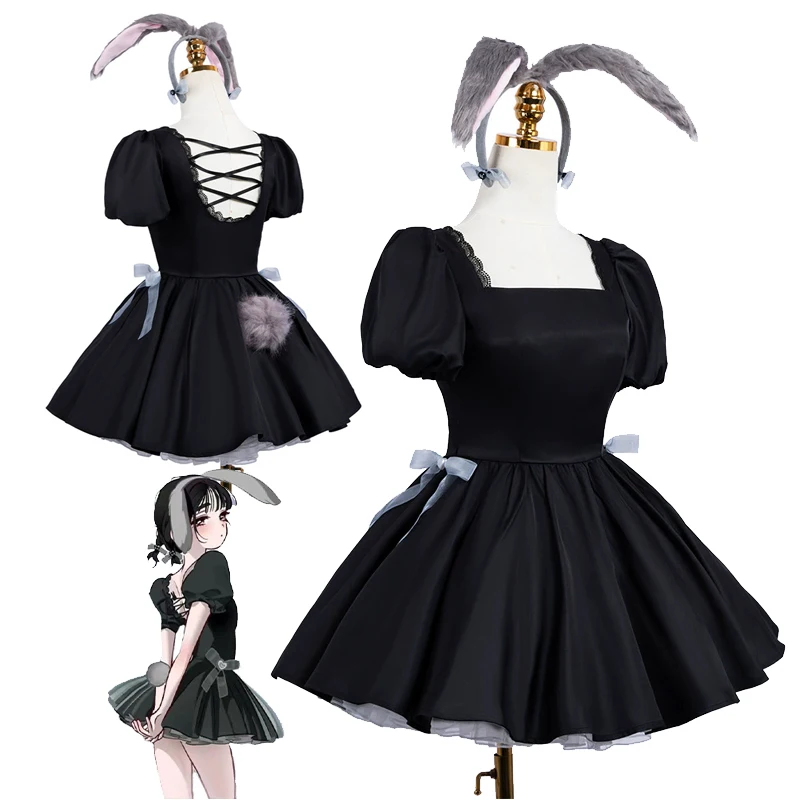 

Anime Alien Stage Sua Cosplay Costume Uniform Cute Bunny Girls Dress with Rabbit Tail Halloween Costumes For Women Full Set