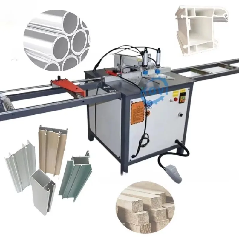 Heavy Duty Pneumatic Angle Cutting Machine -45/90 Degree Precision Cut for Aluminum Iron Door Window Processing Safe Stable High