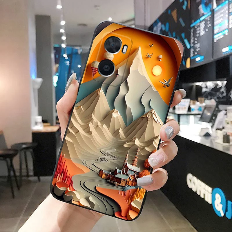 حافظة هاتف فنية للمناظر الطبيعية لهاتف OPPO Realme 10 Pro Plus GT 2 Pro X2 Pro XT C25S 8 7 6 Pro 6i GT Master C3 C21 C21Y X3 SuperZoom #6