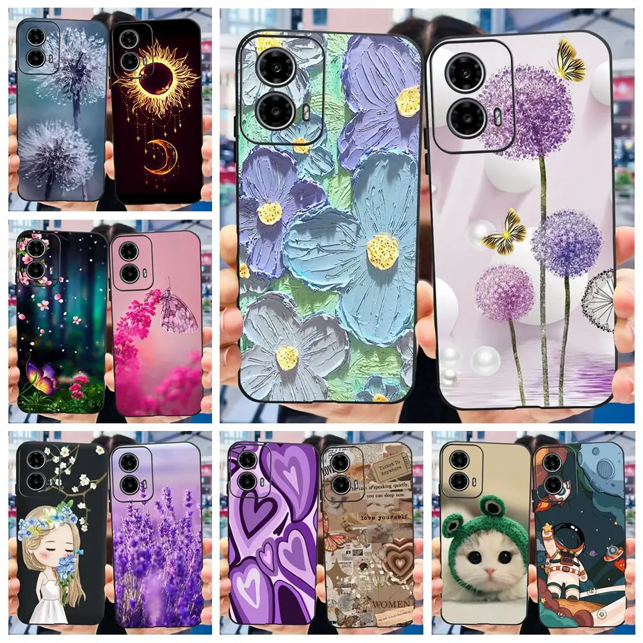 Pour Motorola Moto G24 Cas XT2423-1 Nouvelle Mode Peinte Couverture Souple En Silicone Téléphone Cas Pour Motorola Moto G24 G 24 MotoG24 Pare-chocs