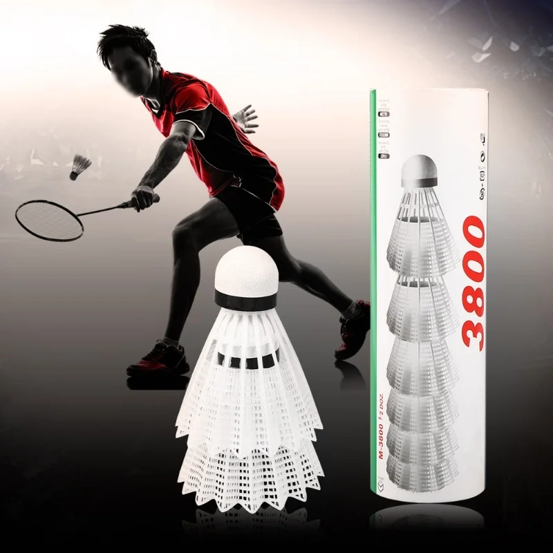 

6Pcs White Badminton Balls Shuttlecocks Outdoor Sports Ball Training Accessory