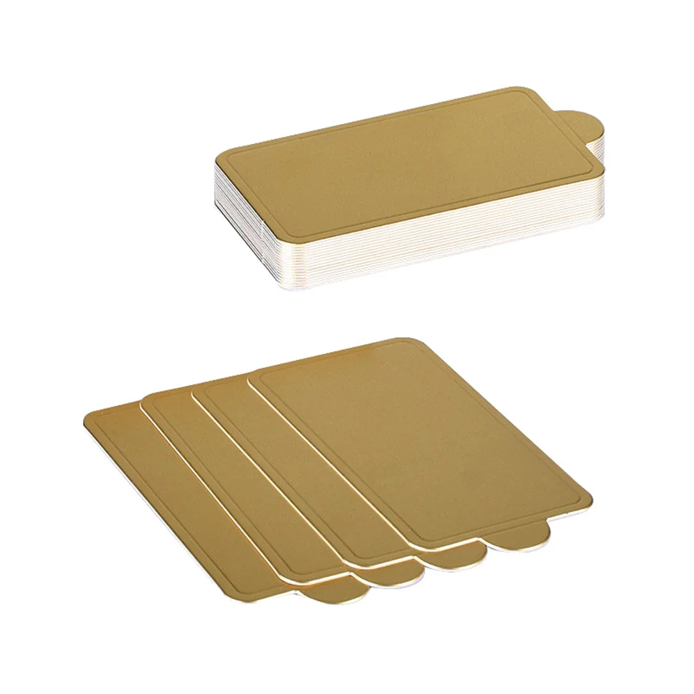 

100 Pcs Cake Serving Base Cardboard Mousse Tray Display Board Eco Friendly Dessert Holder for Parties Weddings Bakery Shop