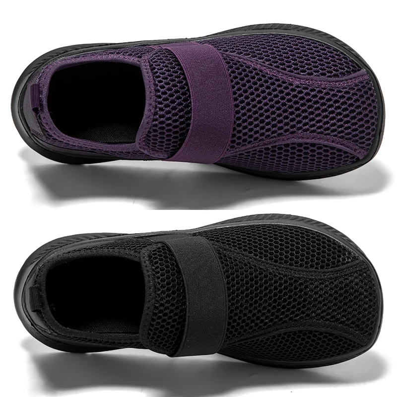 Wide Toe Box Elderly Shoes Comfort Walking Sneakers Diabetic Shoes Orthopedic Bunion Swollen Foot Hallux Valgus Thumb Eversion