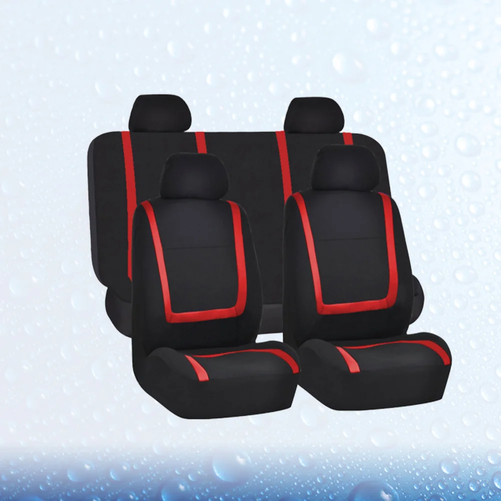 

9 pcs Car Seat Cover Universal Thicken Wear-Resistant Auto Seat Protector Mat For Suv Trucks Interior Accessory Blue