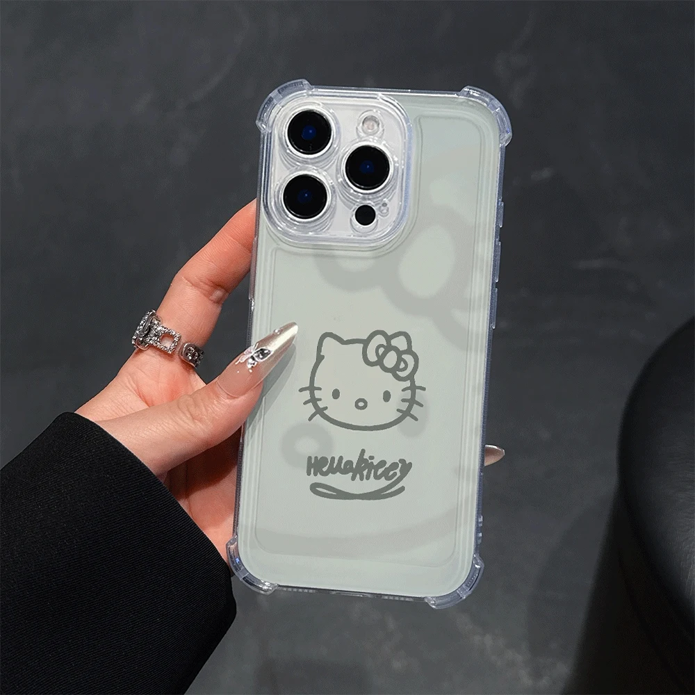 Custodie per telefoni Sanrio per IPhone 13 IPhone 16/15/14/13/12/11/x/xs/xs Max Custodie per cellulari donna Sanrio KT Ins Style Semplicity