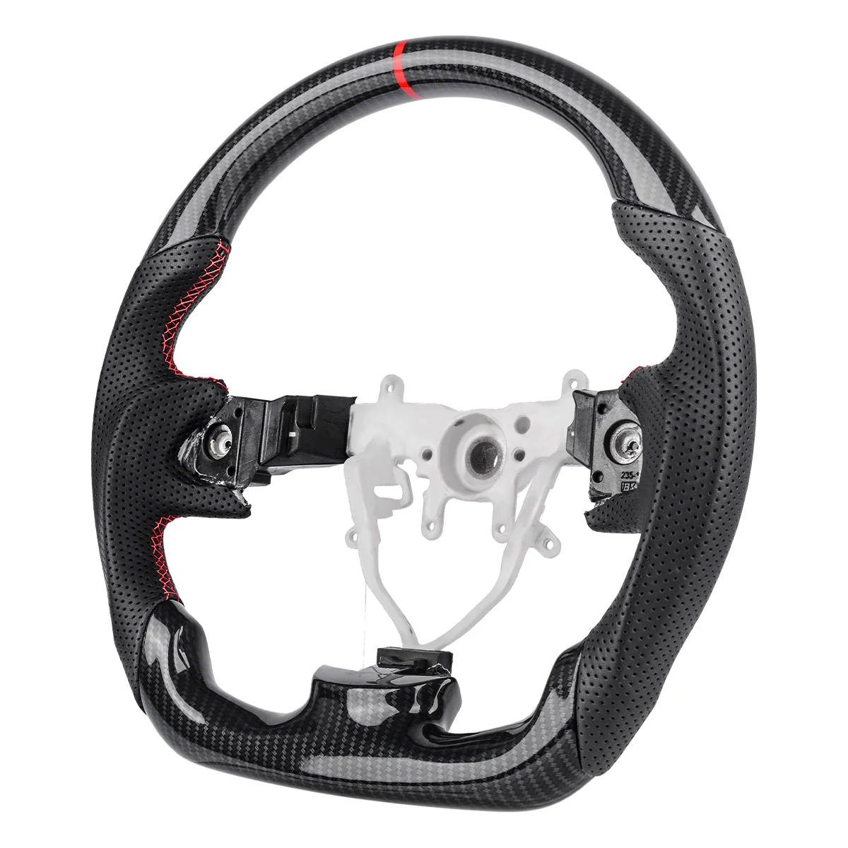 Volante de fibra de carbono con estampado hidráulico para Subaru WRX 2008 2009 2010 2011 2012 2013 2014, accesorios para ruedas deportivas de carreras