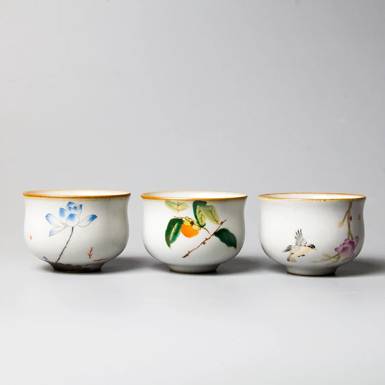 Tea Cup With Antique Style Opening And Jingdezhen Ceramics