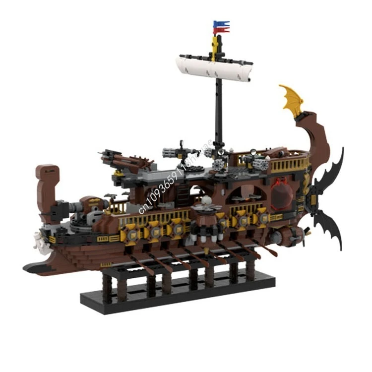 

2584pcs MOC Roman Galley Steampunk Version Building Blocks creativity Christmas toy Gift teenager Adult collector Children's