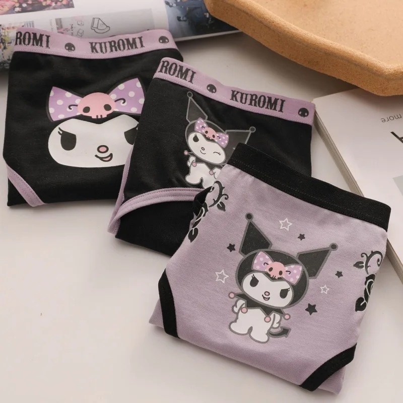 Japanese Sanrio Kuromi Printed Underwear Women Without Scars Sexy Panties Lingerie for Girls Cute Soft Girl Panties Thongs