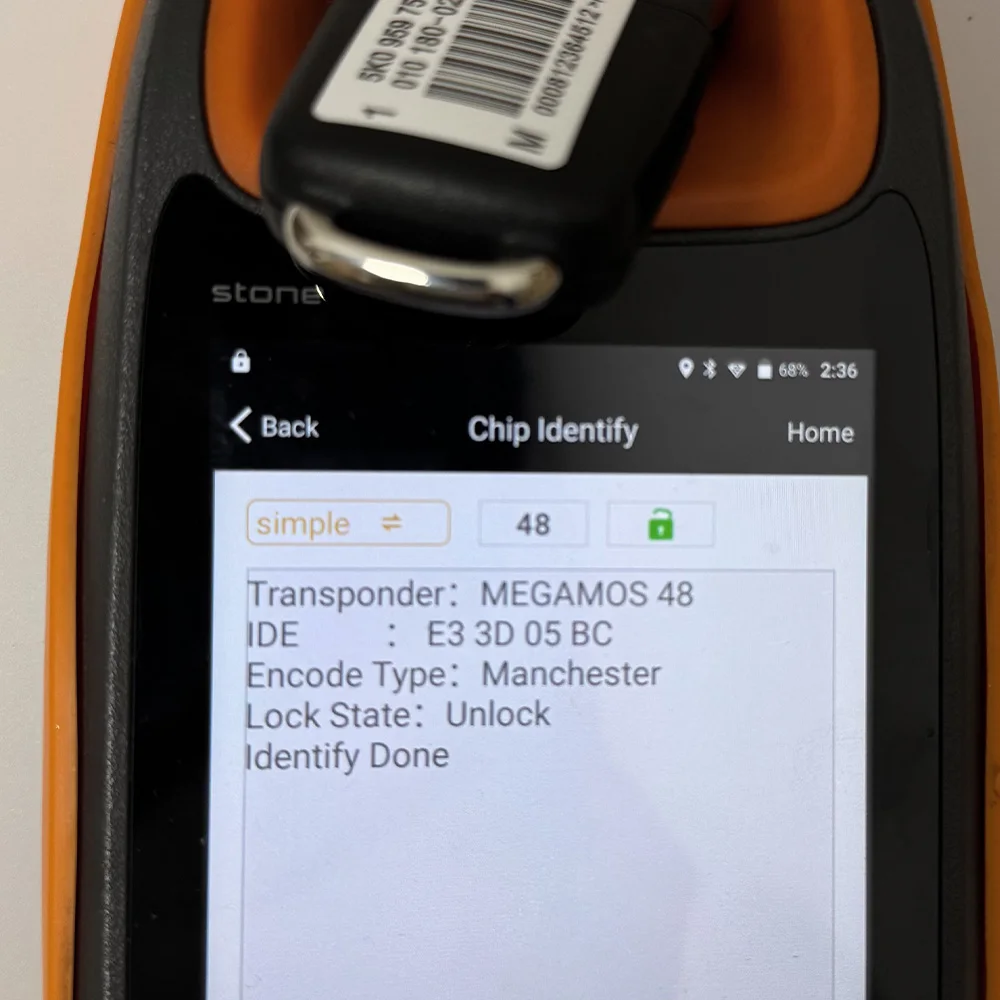 YOCASTY OEM 5K0837202AD llave remota abatible para VW Touran Jetta Tiguan Transporter PASSAT GOLF POLO 433Mhz integrado 48 CHIPD48