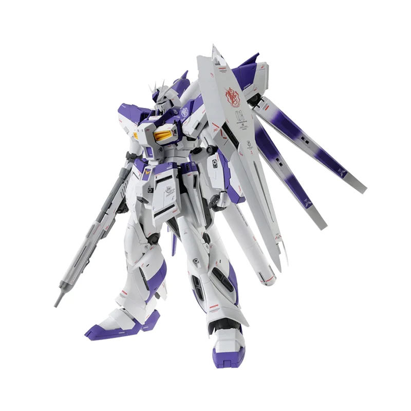 Bandai Original Gundam Model Kit Anime Figure MG RX-93-v2 Hi-v Gundam Ver.ka Action Figures Collectible Toys Gifts for Kids