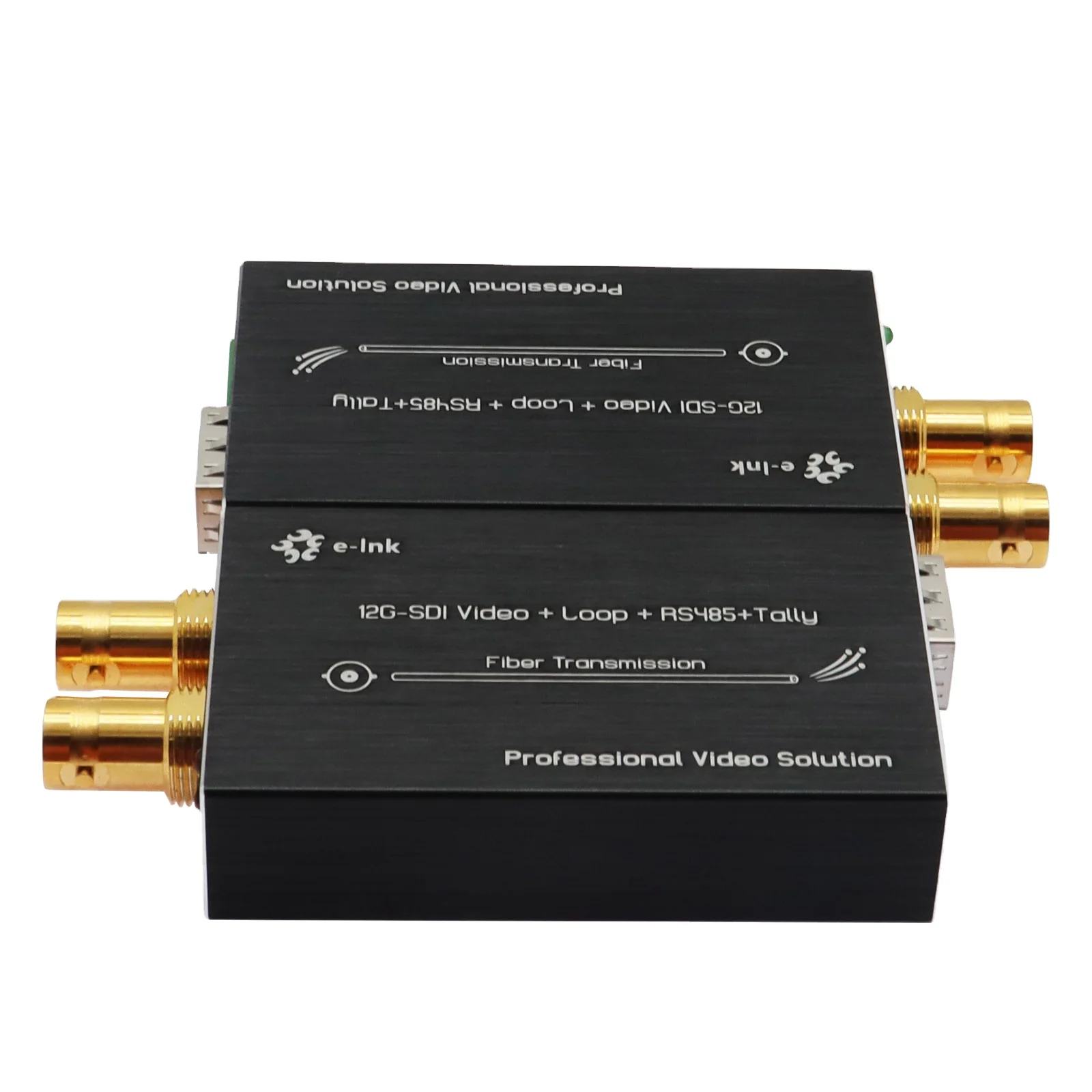 Mini 12G-SDI to Fiber Converter with Tally and RS485