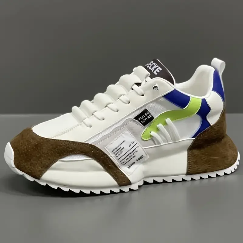 1 Pair of Breathable Sports Training Shoes for Men, with Built-in Height Increase, Lace-up Design, Comfortable for Outdoor Sport
