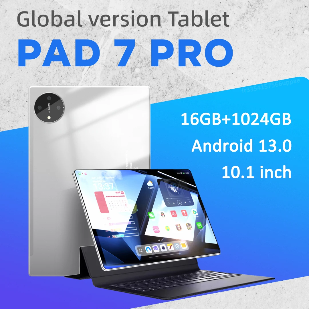 New Tablet Pad 7 Pro 16GB RAM + 1024GB ROM 10.1