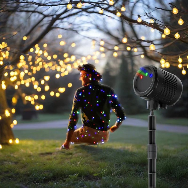 

Outdoor Waterproof Laser Projection Light Firefly Full of Stars Laser Lights Christmas Halloween Decoration Romantic Holiday