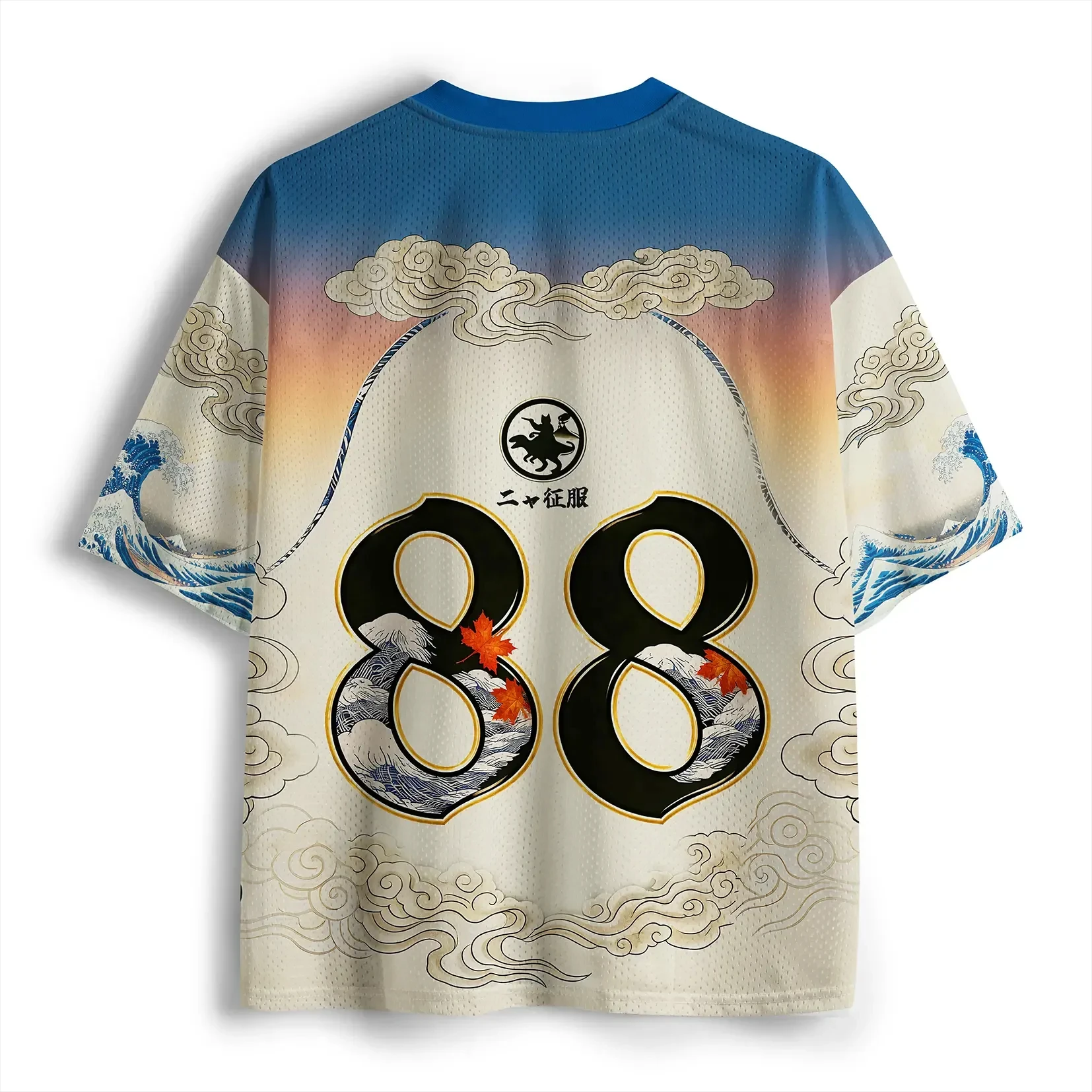 2026 Summer Fashion New Japanese Samurai Cat 3D Quick Drying Hip-hop Outdoor Sports Street Garden V-neck Loose T-shirt