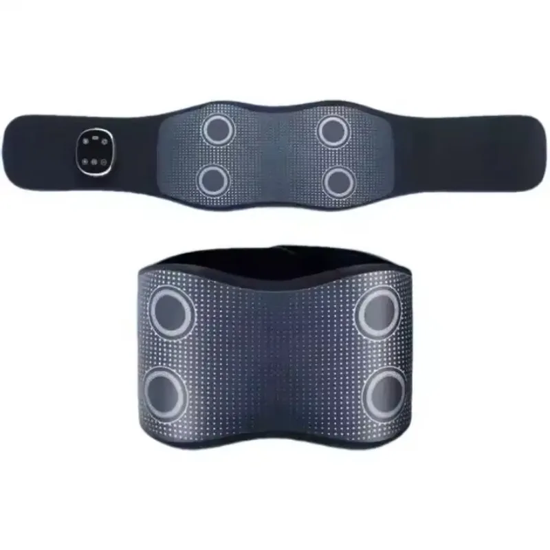 Electric vibration waist massager adjustable heating hot compress belt circulation relaxation