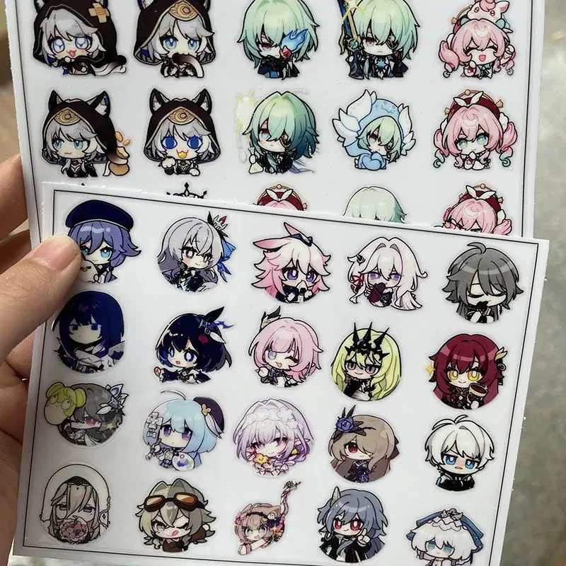 เกม Honkai:Star Rail โปร่งใสบุคลิกภาพ Graffiti สติกเกอร์สเก็ตบอร์ดกระเป๋าเดินทางโทรศัพท์มือถือ PVC กันน้ํา Clearing สติกเกอร์