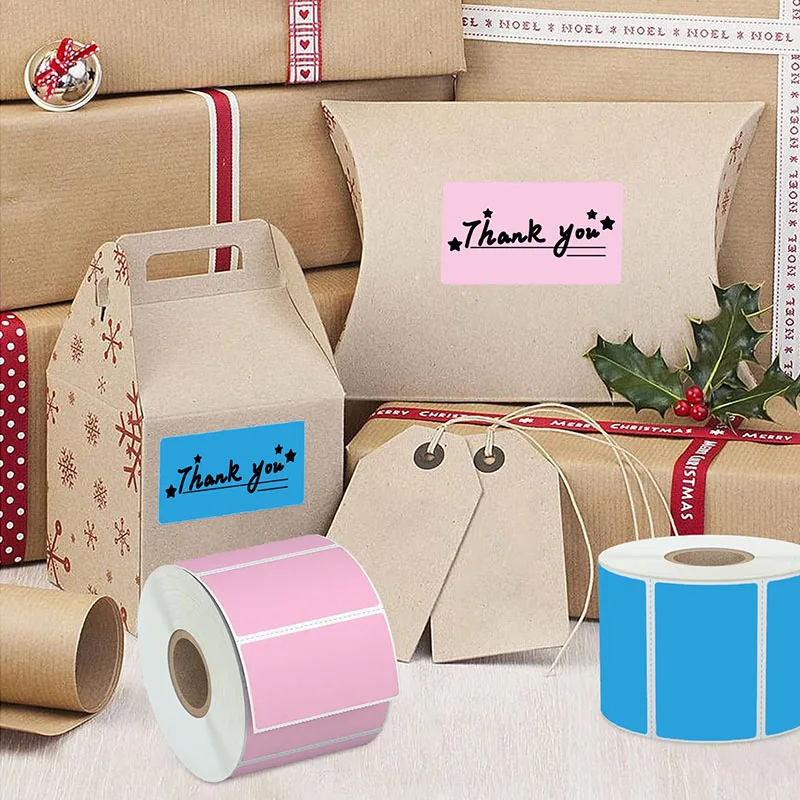 5/10rolls Thermal Label White Roll Waterproof Self-adhesive Sticker Paper For Clothes Box Price Barcode Tag Printer Phomemo D30