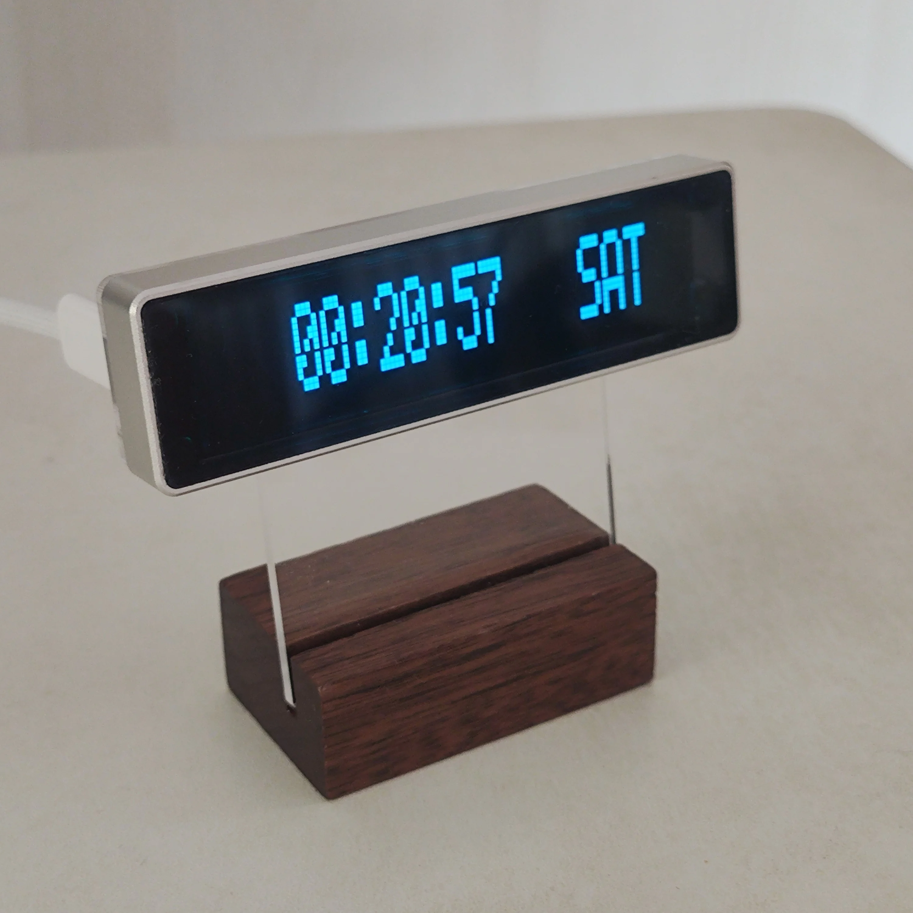 NVARCHER Digital Clock Desktop Digital Clock OLED Display Clock Multi Mode Display Aida64 Sub Screen