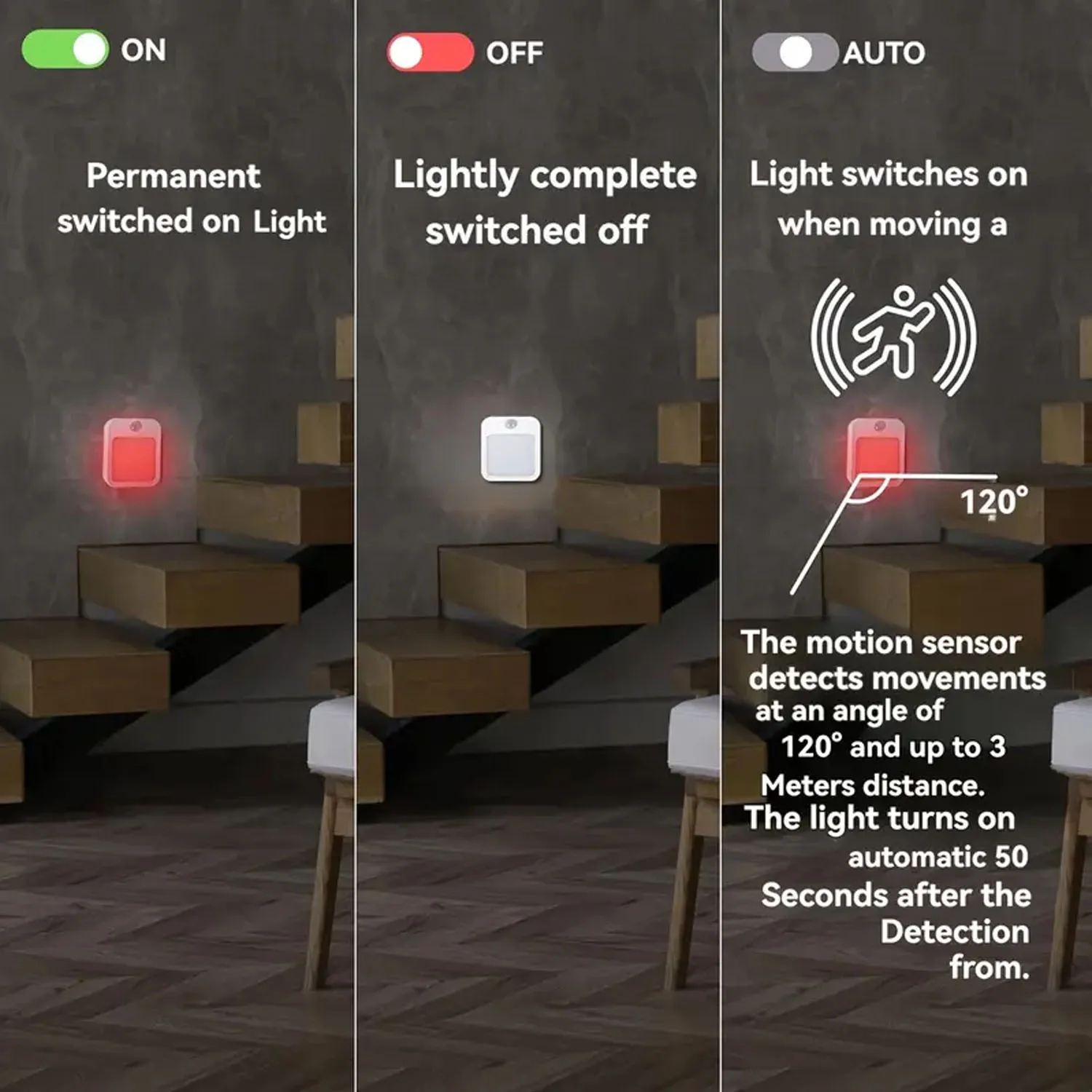 1PC Red Light Night Light With A Plug, Intelligent Night Light, Automatic On/Off, Suitable For Bedroom, Bathroom, Kitchen image 6