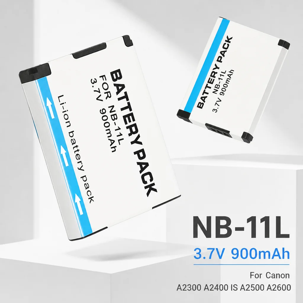 Camera Battery NB-11L 900mAh Replacement Li-ion Battery For Canon PowerShot A2300 A2400 IS A2500 A2600 A3400 IS
