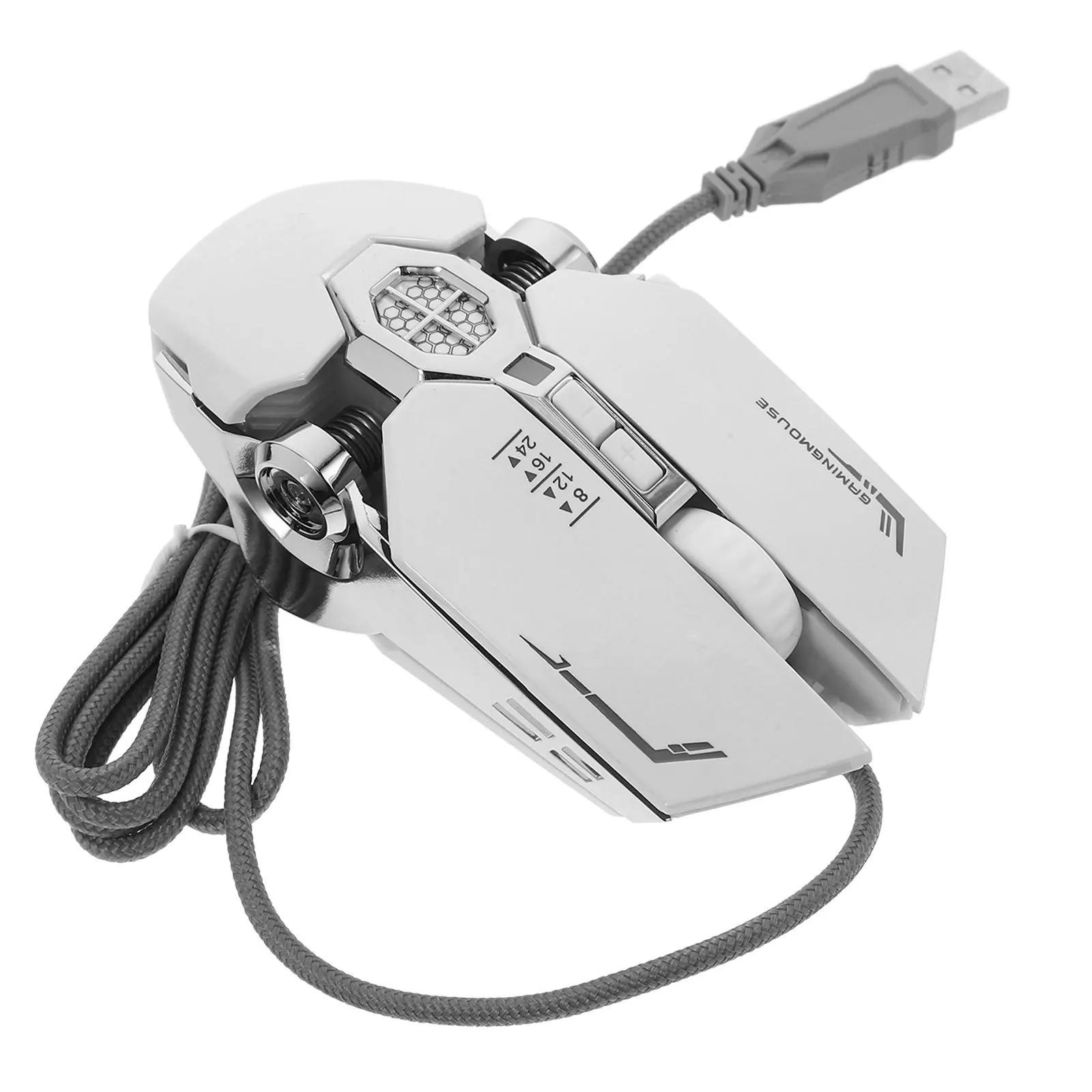 Игровая мышь с RGB-подсветкой, программируемые кнопки, USB-проводная компьютерная игровая мышь для ПК, ноутбука, эргономичный дизайн, профессиональные игры