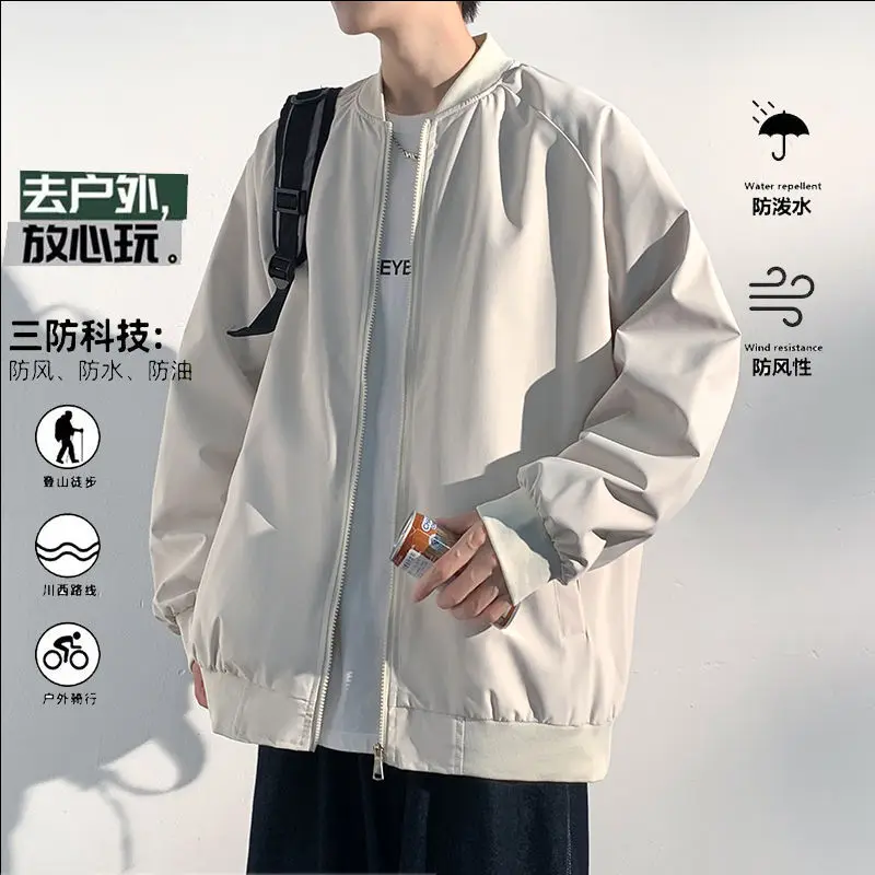 Jacket Jacket American Spring and Autumn New Casual Sports Waterproof Baseball Uniform Men Clothing